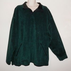 Buffalo Station 2X Hunter Green Fleece Jacket K019